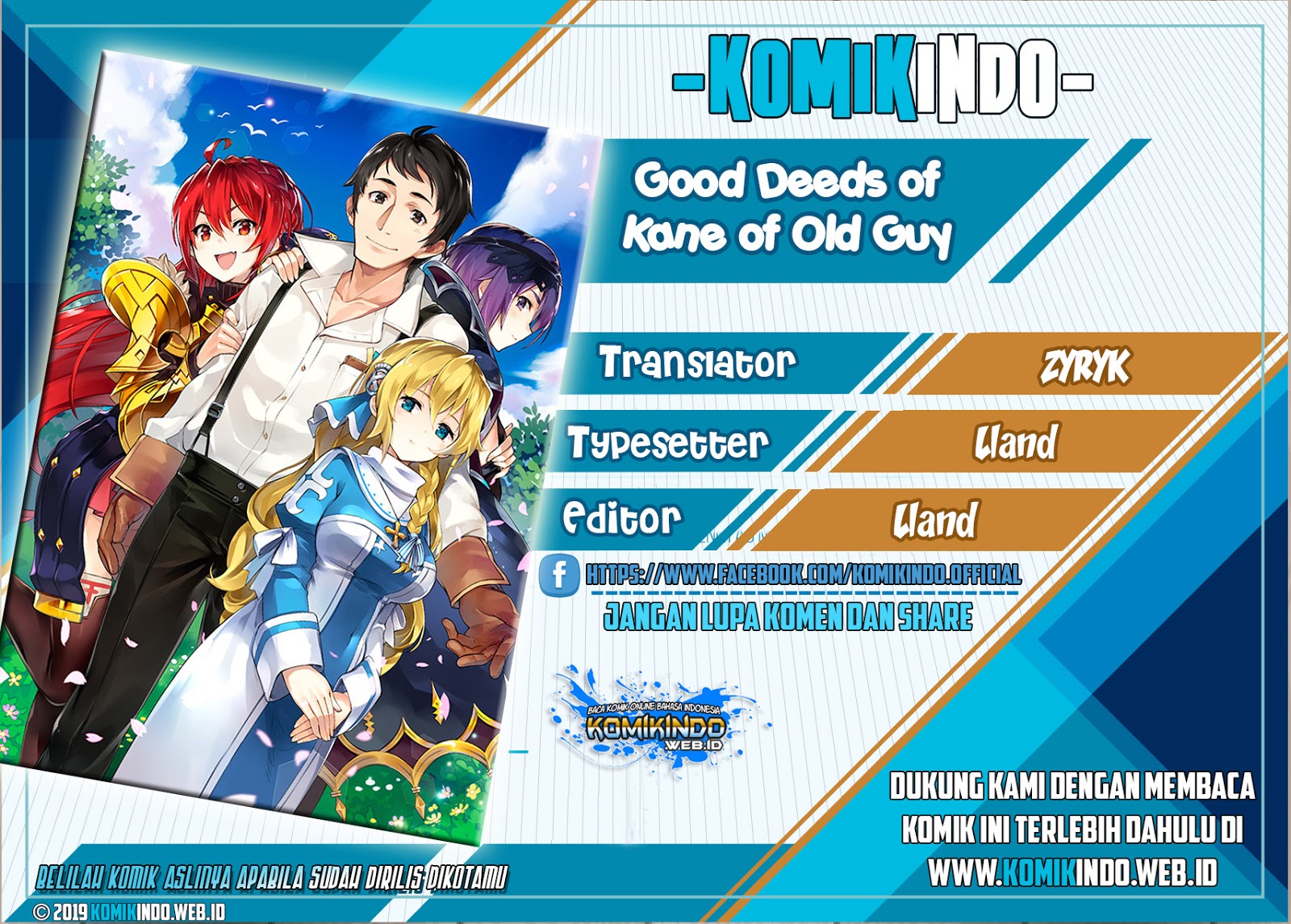 Good Deeds of Kane of Old Guy Chapter 01 Gambar 1